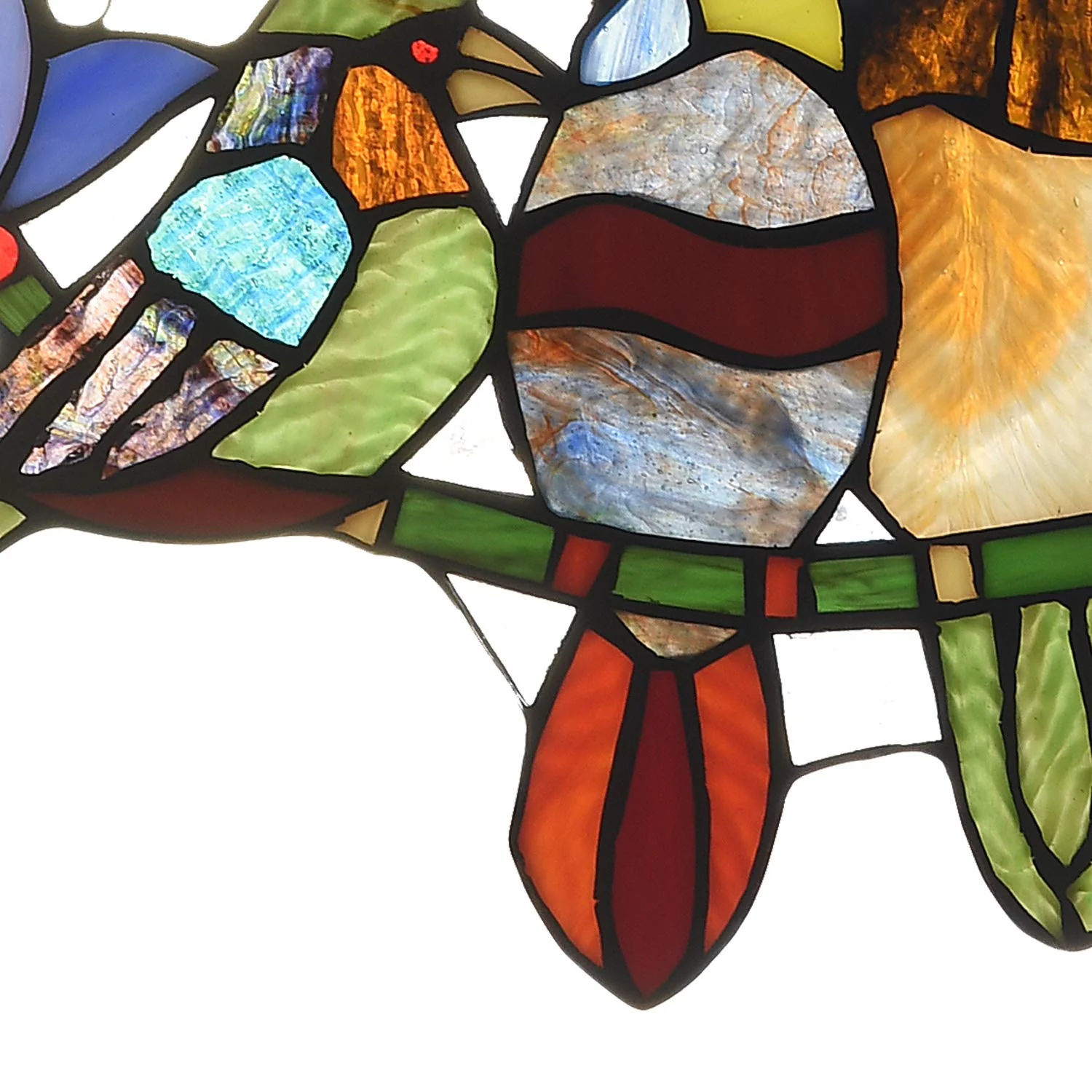 Capulina 4 Tit Birds Stained Glass Window Hangings Tiffany - Image 4
