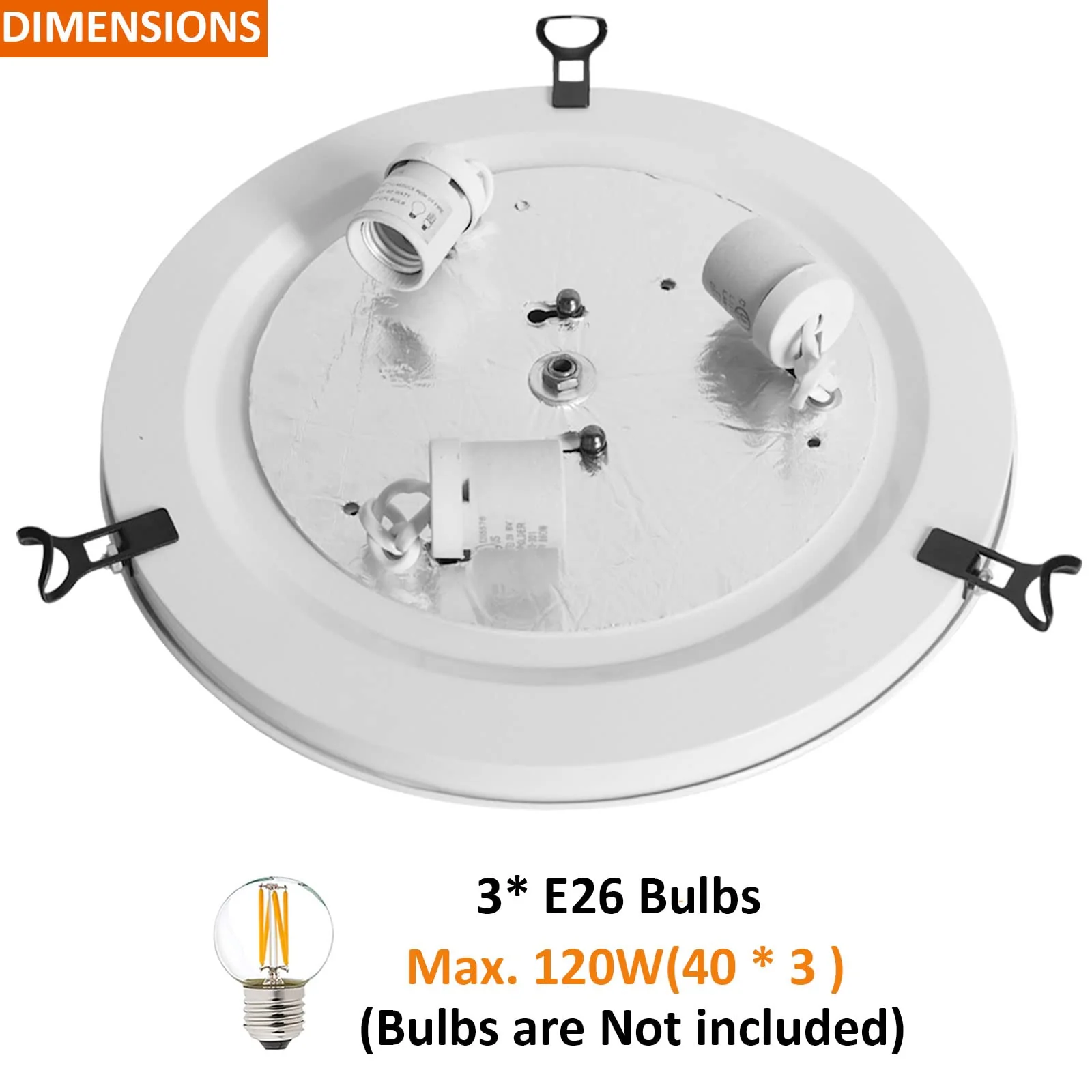 ARTZONE Tiffany Ceiling Lights, Stained Glass Ceiling Light 3-Lights 16 Inch Tiffany Flush Mount Ceiling Light for Bedroom Dining Living Room Entryway Foyer - Image 7