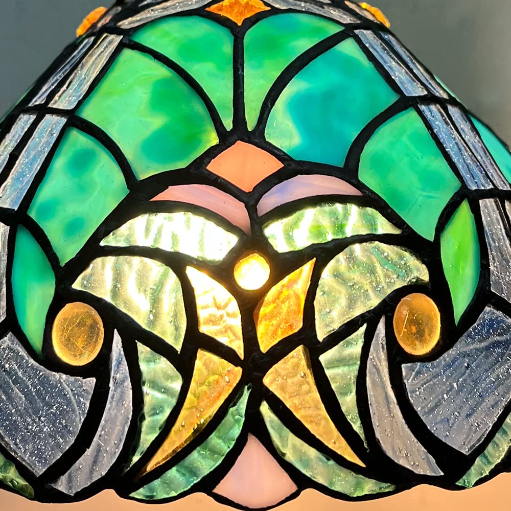 COTOSS Tiffany Pendant Light fixtures Hanging Lamp Stained Glass Light Decor for Dining Living Room Kitchen Island Study Hallway - Image 7