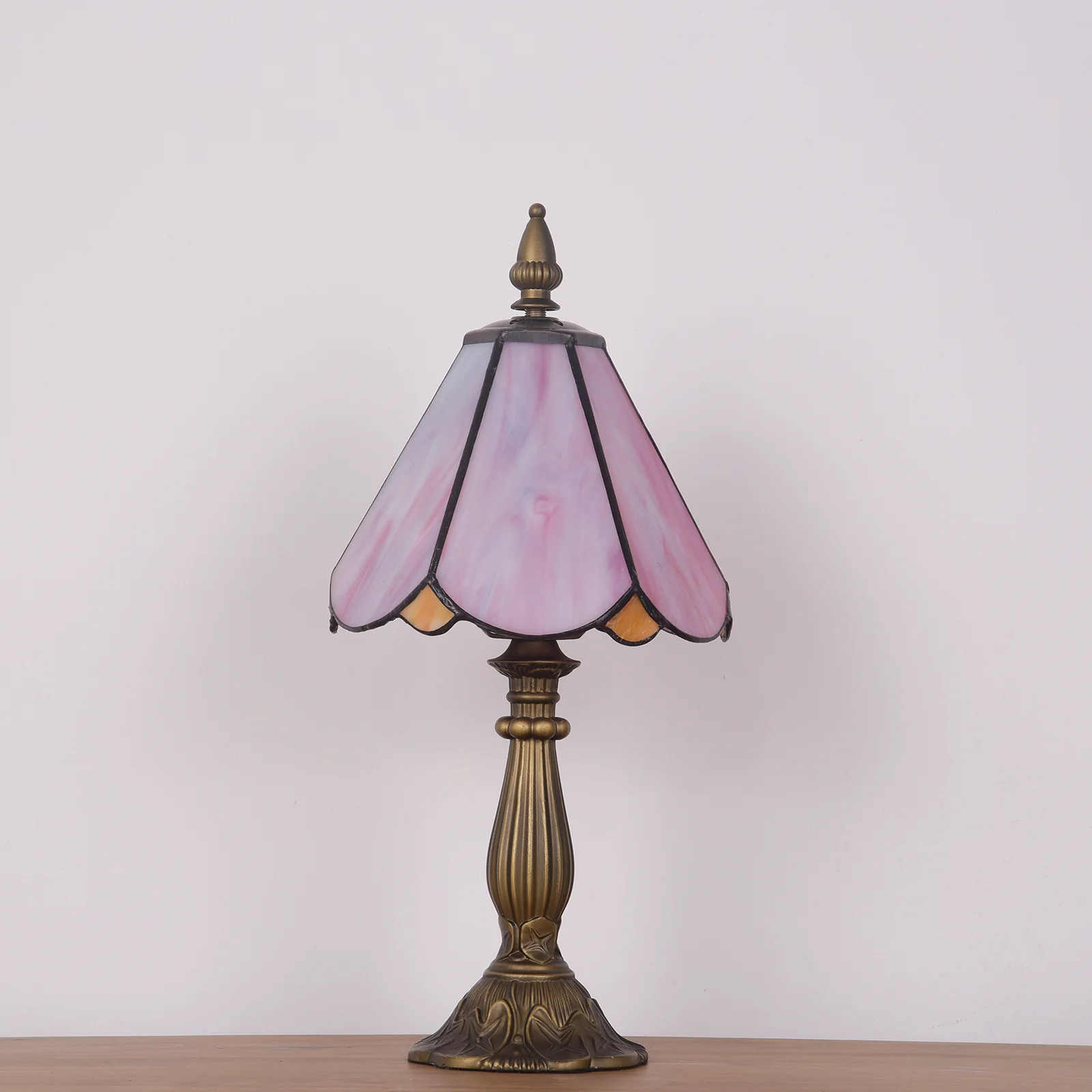 Cotoss Tiffany Table Lamp,Handcrafts Stained Glass Style Table Light,Small Desk Bedside Table Night Lamp for Living Room Bedroom Study Office Bookcase Desk Light - Image 10