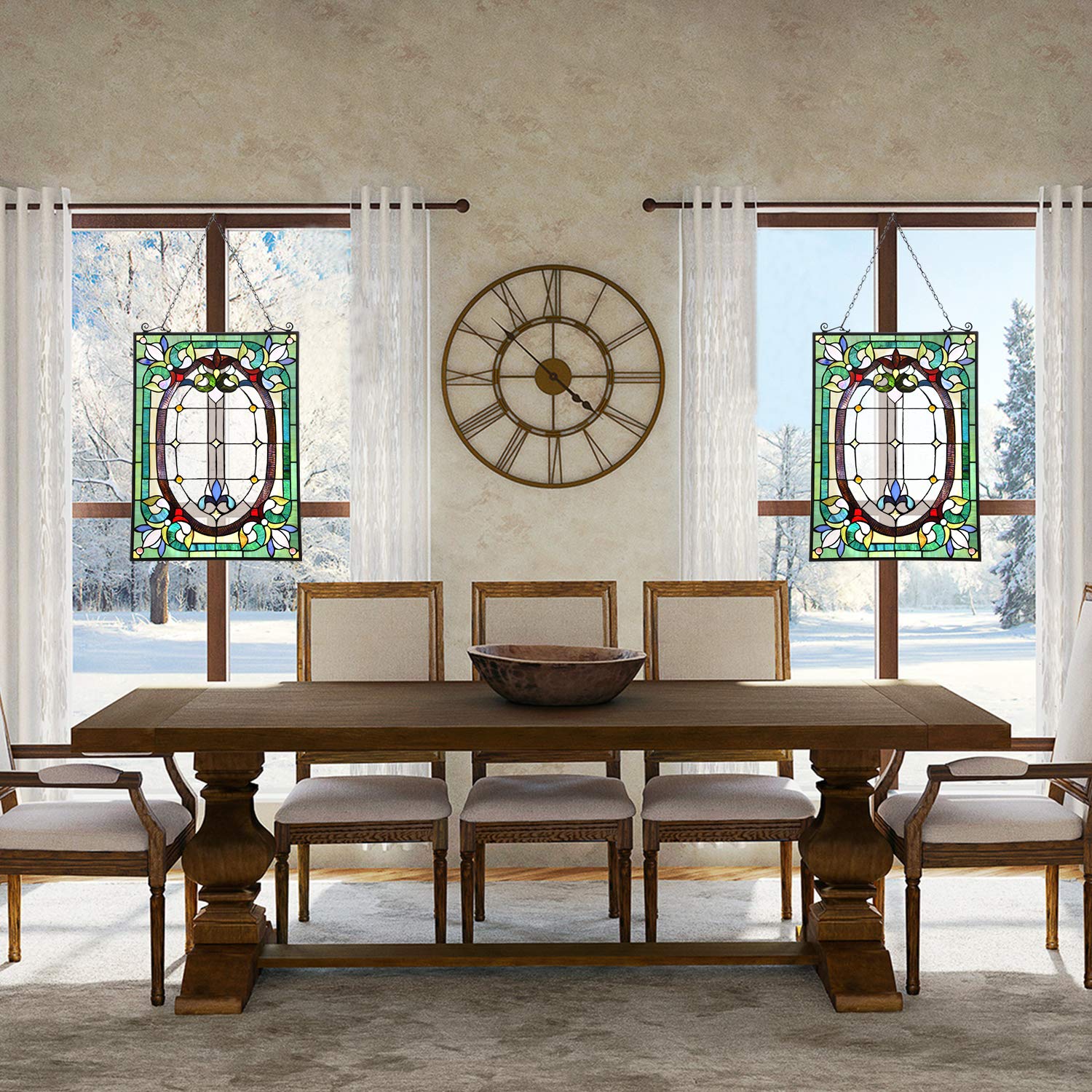 Capulina Dancing Style Stained Glass Window Hangings  Fine Handicrafts - Image 3