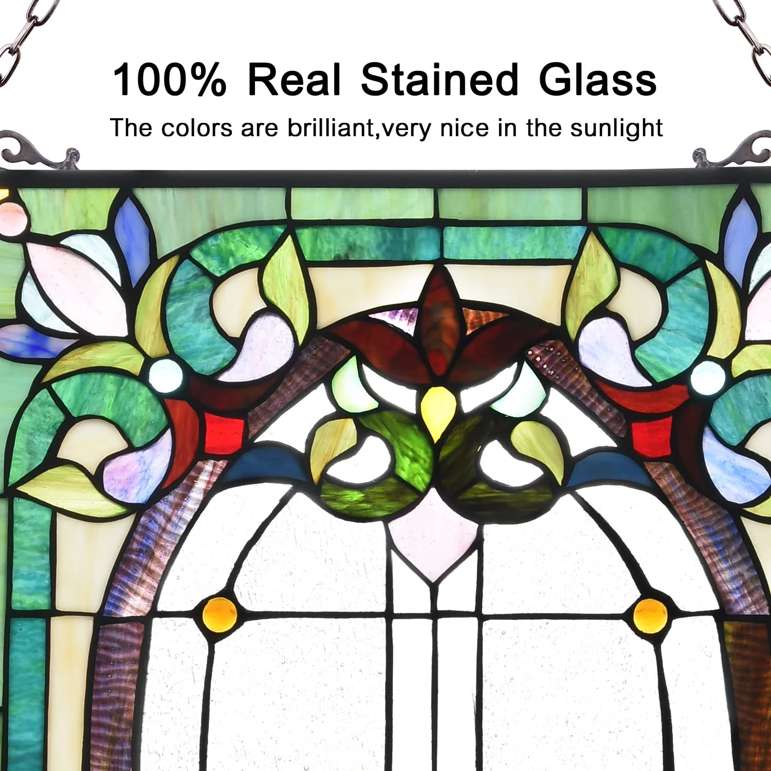 Capulina Dancing Style Stained Glass Window Hangings  Fine Handicrafts - Image 5