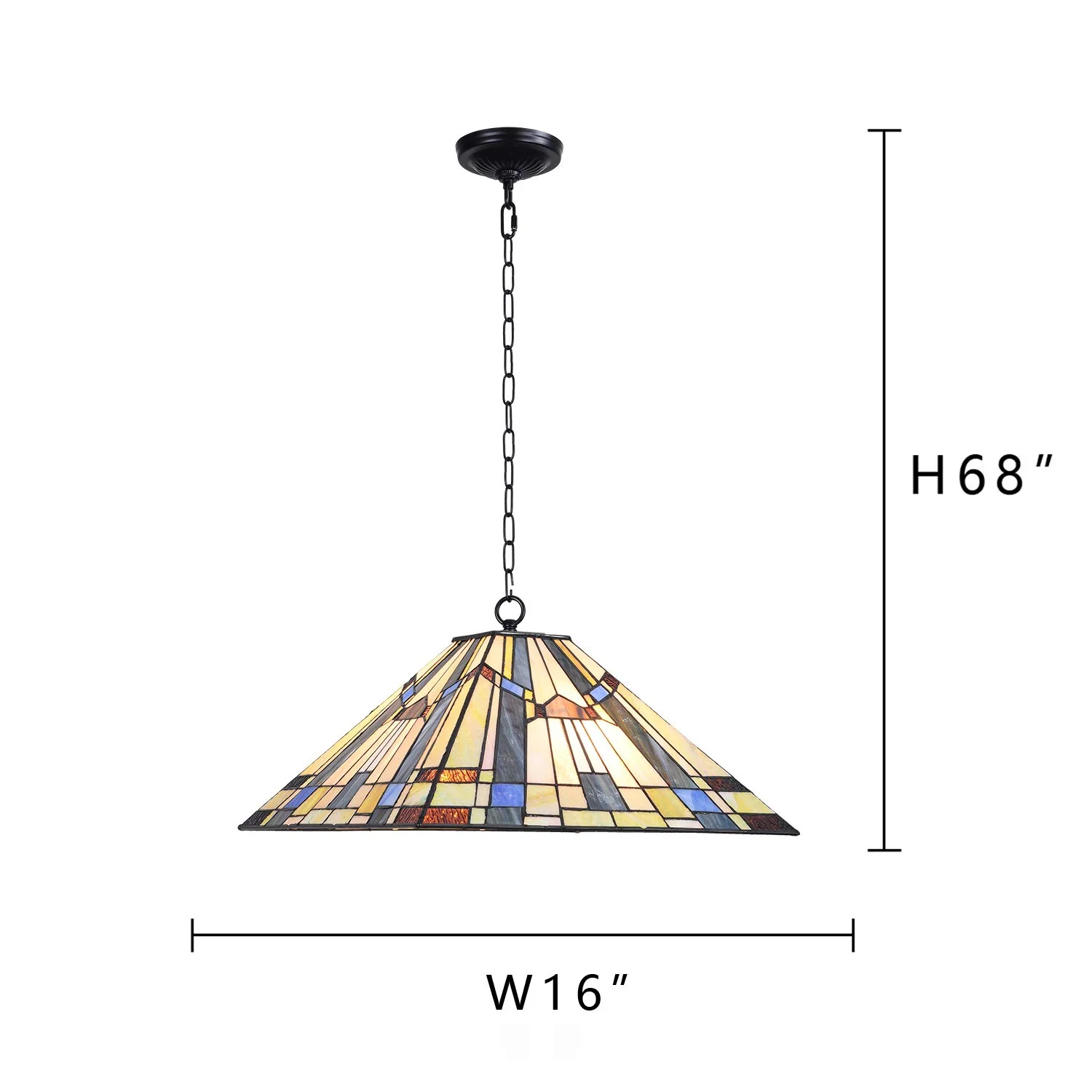 Capulina Large Tiffany Pendant Lights Stained Glass - Image 7