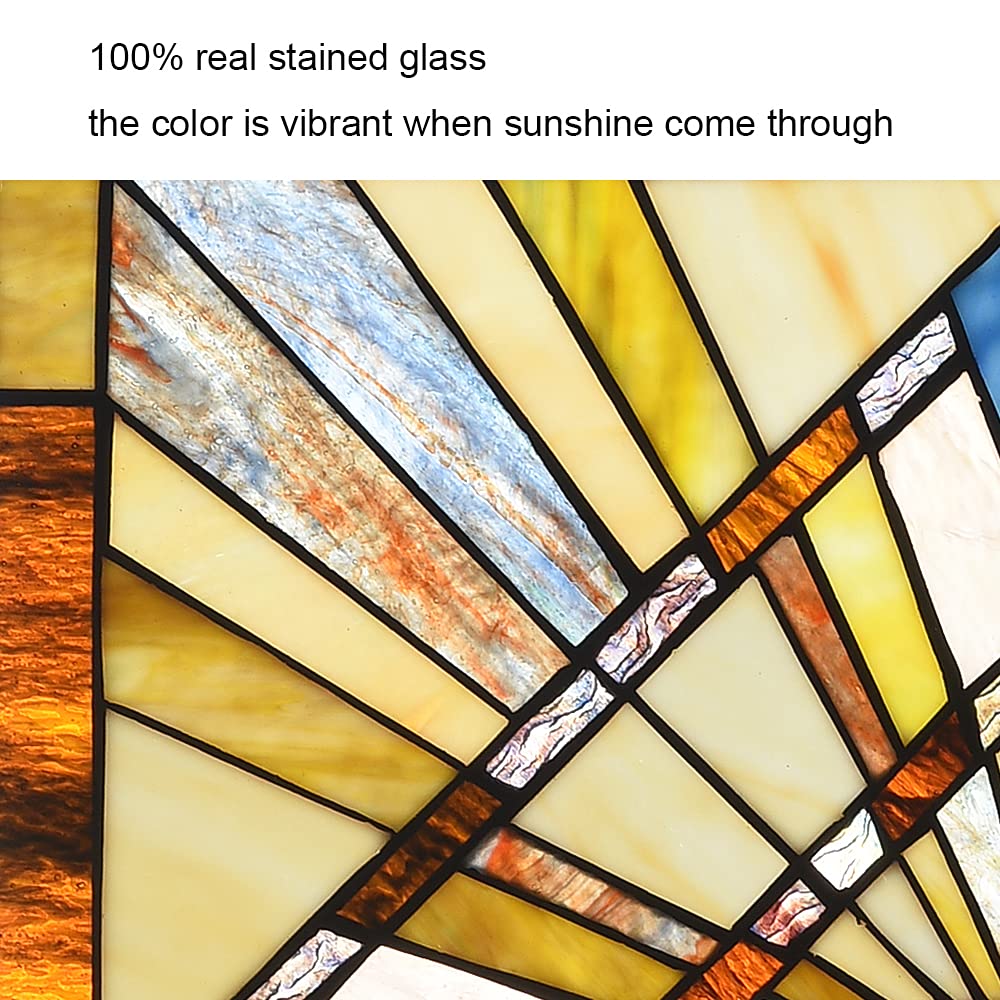 Capulina Mission Style Stained Glass Window Hangings - Image 7