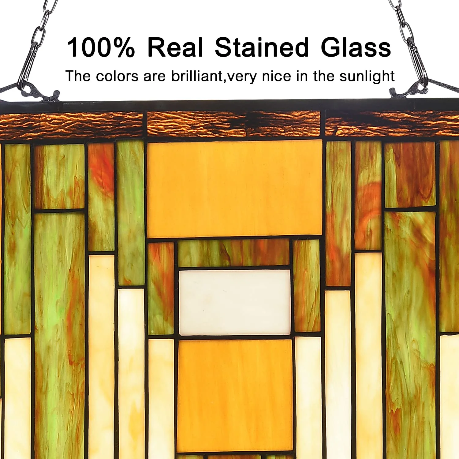 Capulina Mission Tiffany Style Stained Glass Window Hangings - Image 5