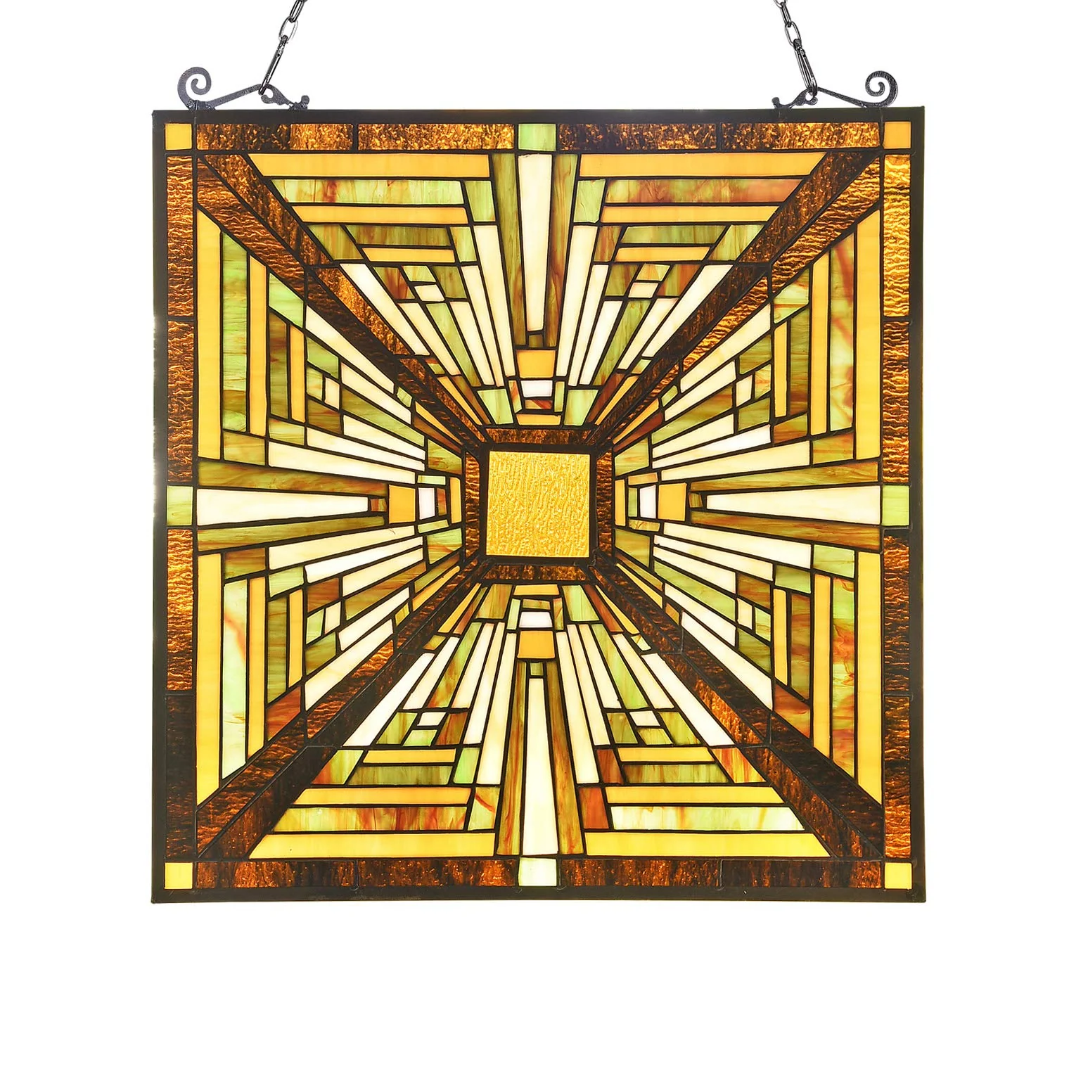 Capulina Stained Glass Window Hanging Panels Mission Elegant - Image 7