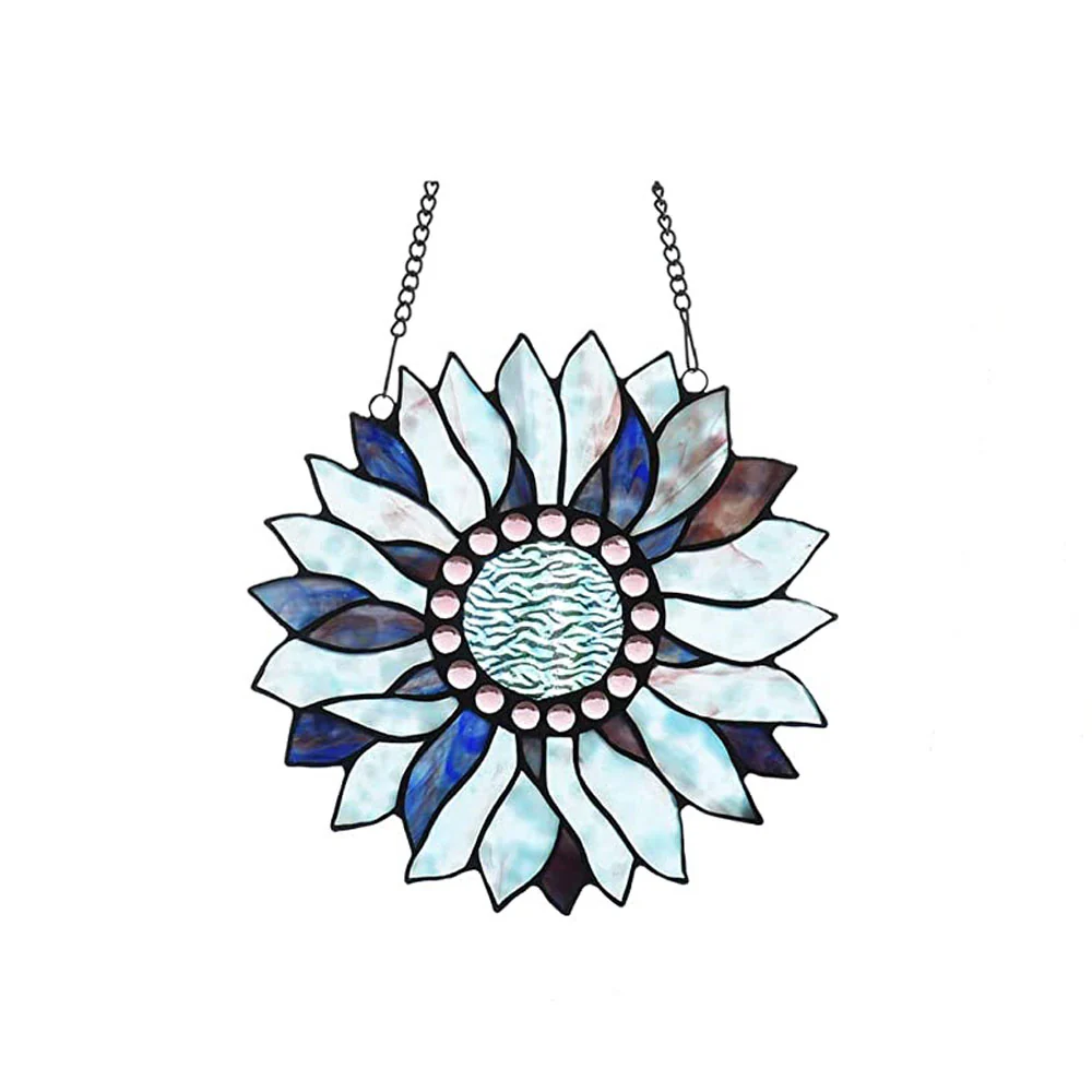 Capulina Sunflower Stained Glass Window Hangings - Image 12