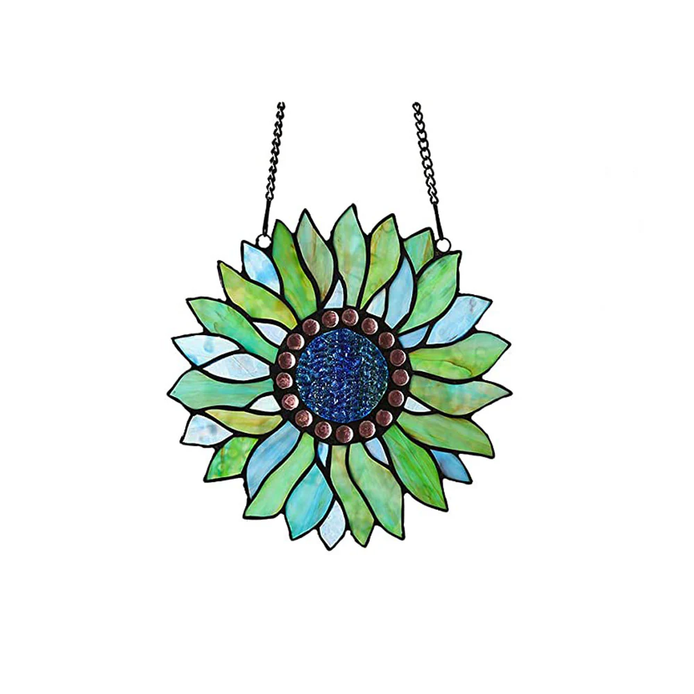 Capulina Sunflower Stained Glass Window Hangings - Image 16