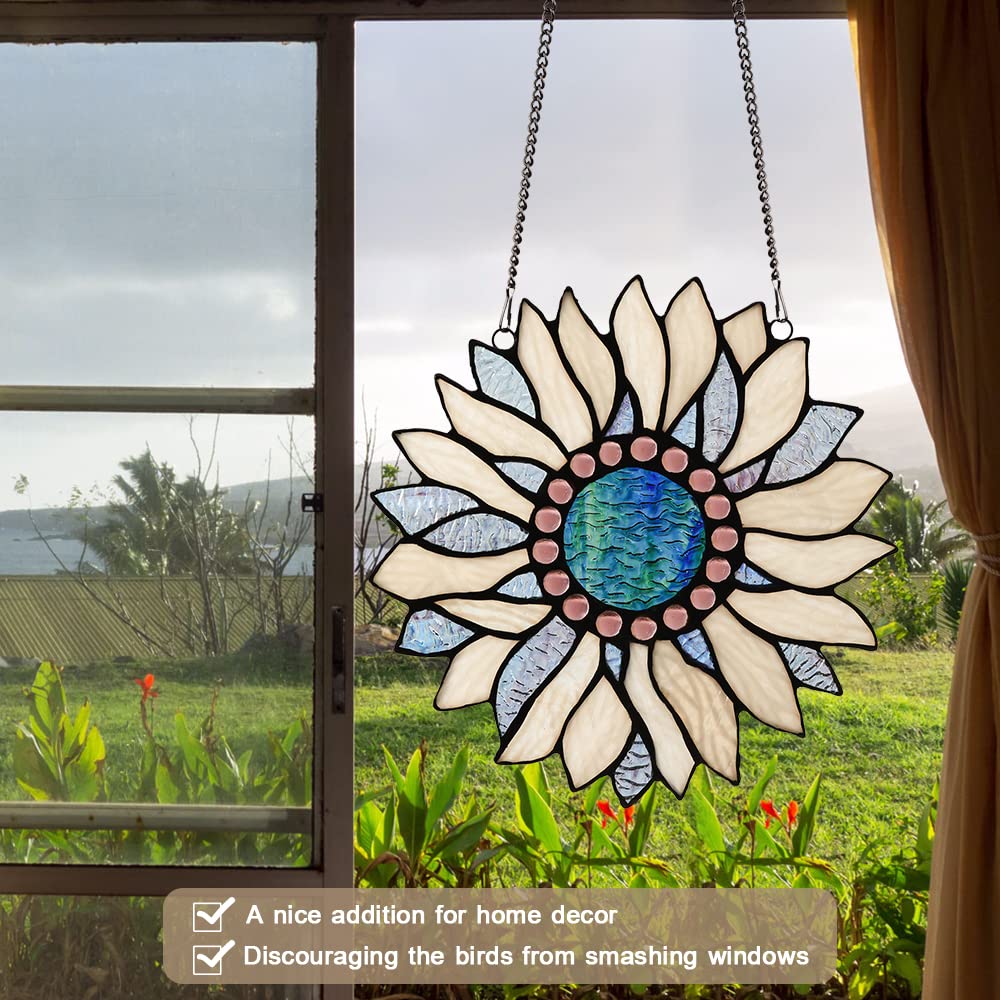 Capulina Sunflower Stained Glass Window Hangings Sun Flower - Image 2