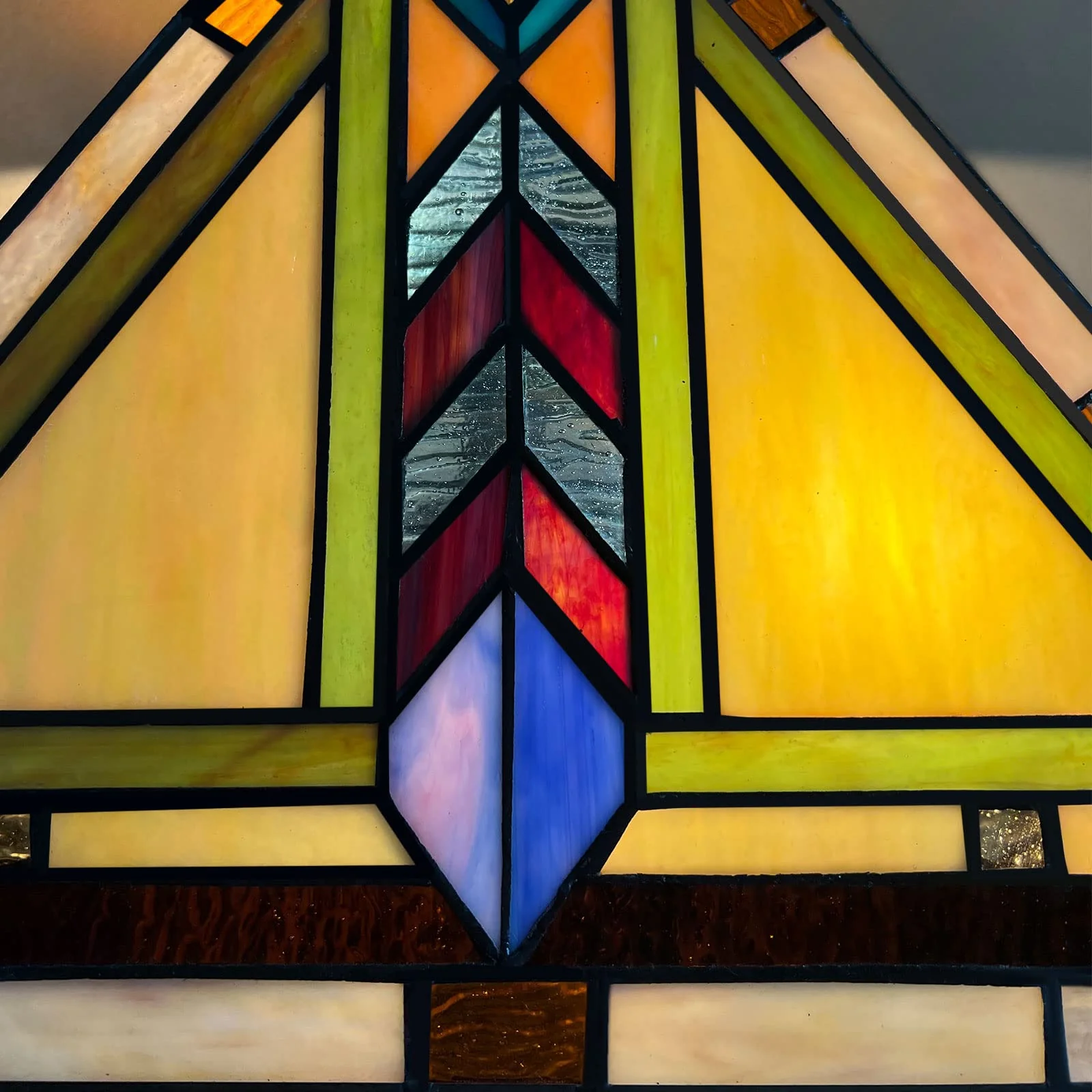 Thatyears Tiffany Table Lamp Firecracker Antique Style Stained Glass - Image 4