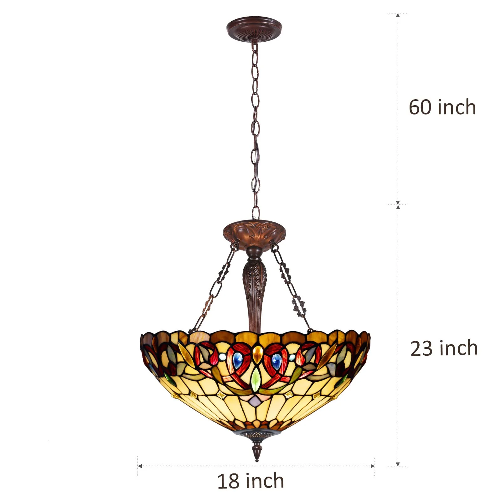 Capulina Tiffany Ceiling Light Pendant Lights - Image 7