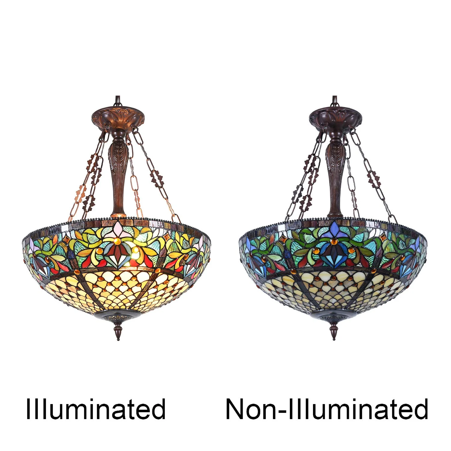 Capulina Tiffany Ceiling Lights Pendant Lights Light Victorian - Image 5