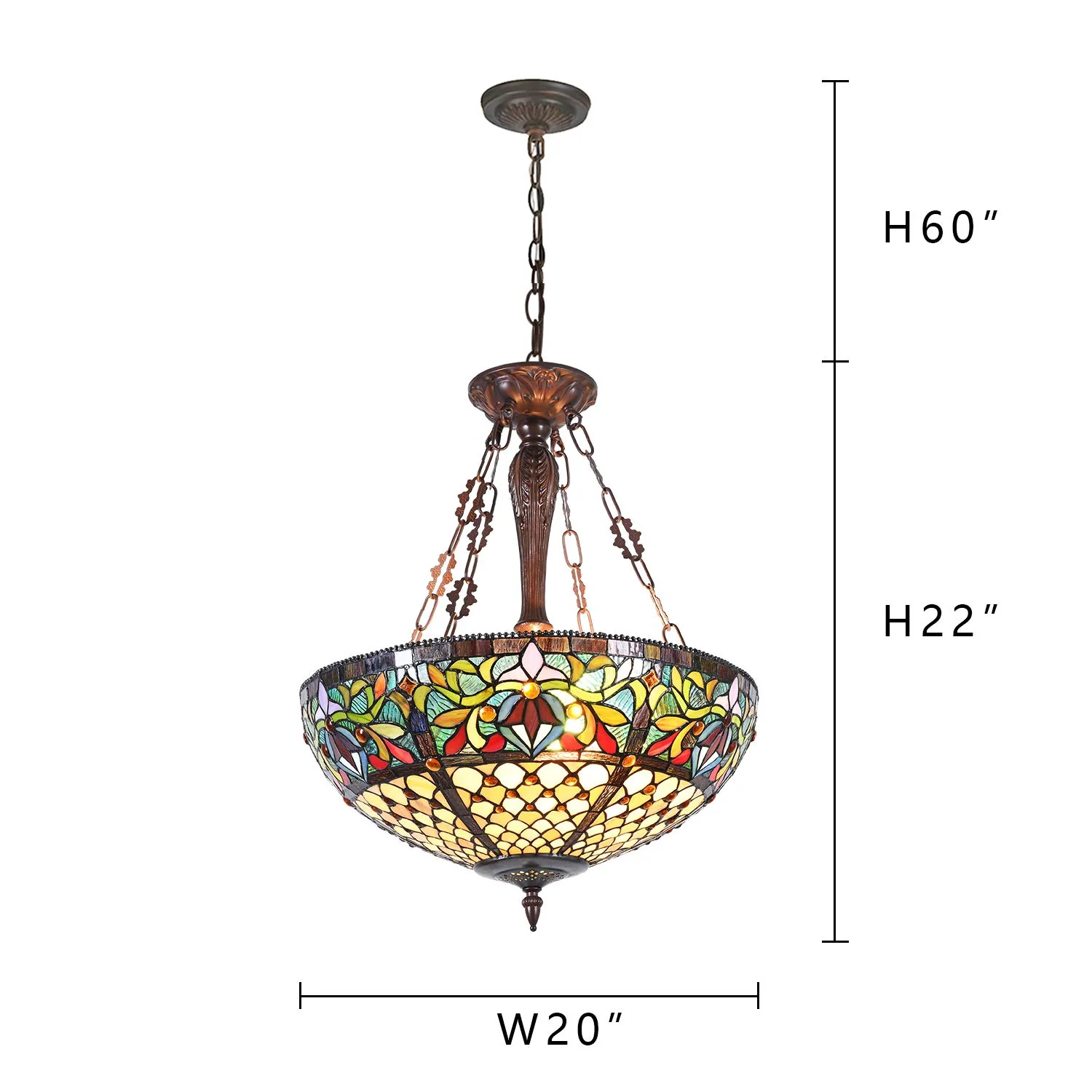 Capulina Tiffany Ceiling Lights Pendant Lights Light Victorian - Image 7