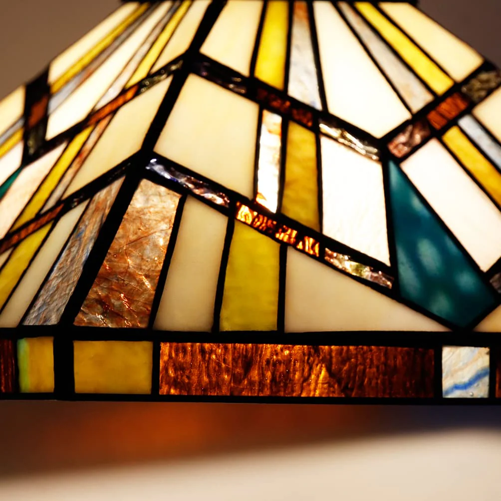Capulina Tiffany Pendant Light 12 Wide Antique Cream Amber Style Stained Glass Hanging Lamp for Kitchen Island Living Dining Room Hallway Counter - Image 6