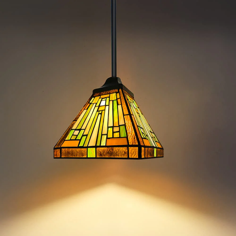 Capulina Tiffany Pendant Lights Wide Stained Glass - Image 4