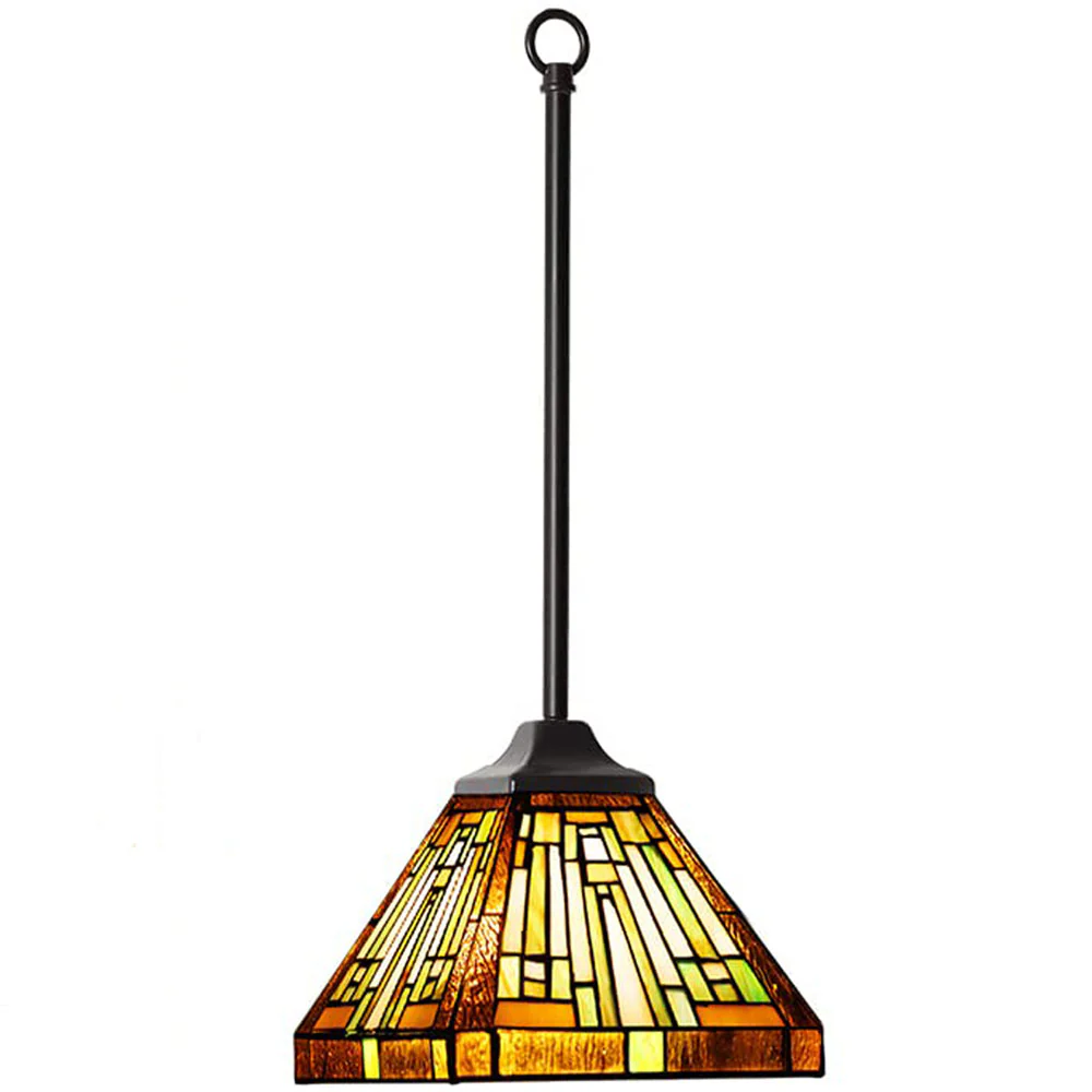 Capulina Tiffany Pendant Lights Wide Stained Glass - Image 8