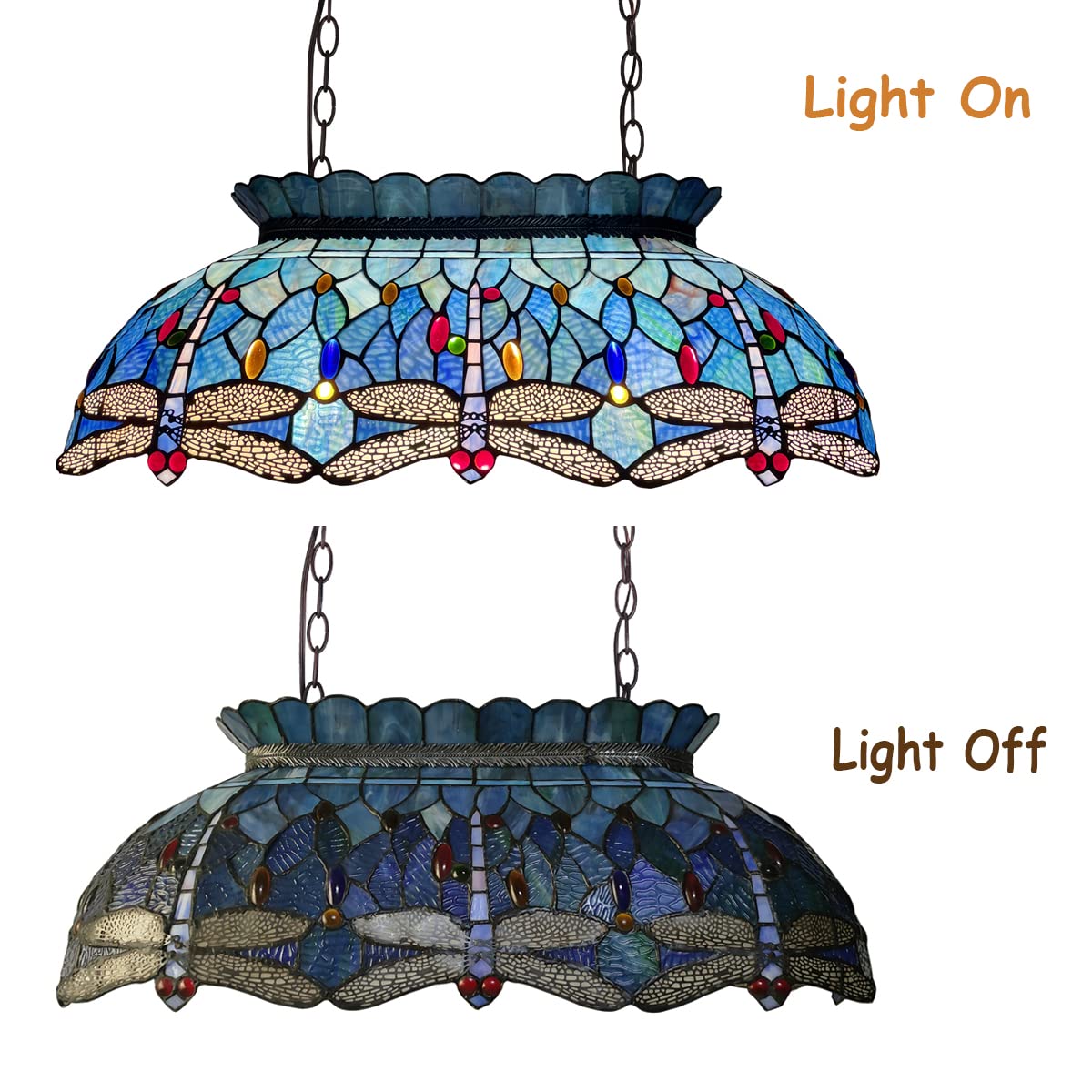 Capulina Tiffany Pool Table Island Chandelier - Image 6