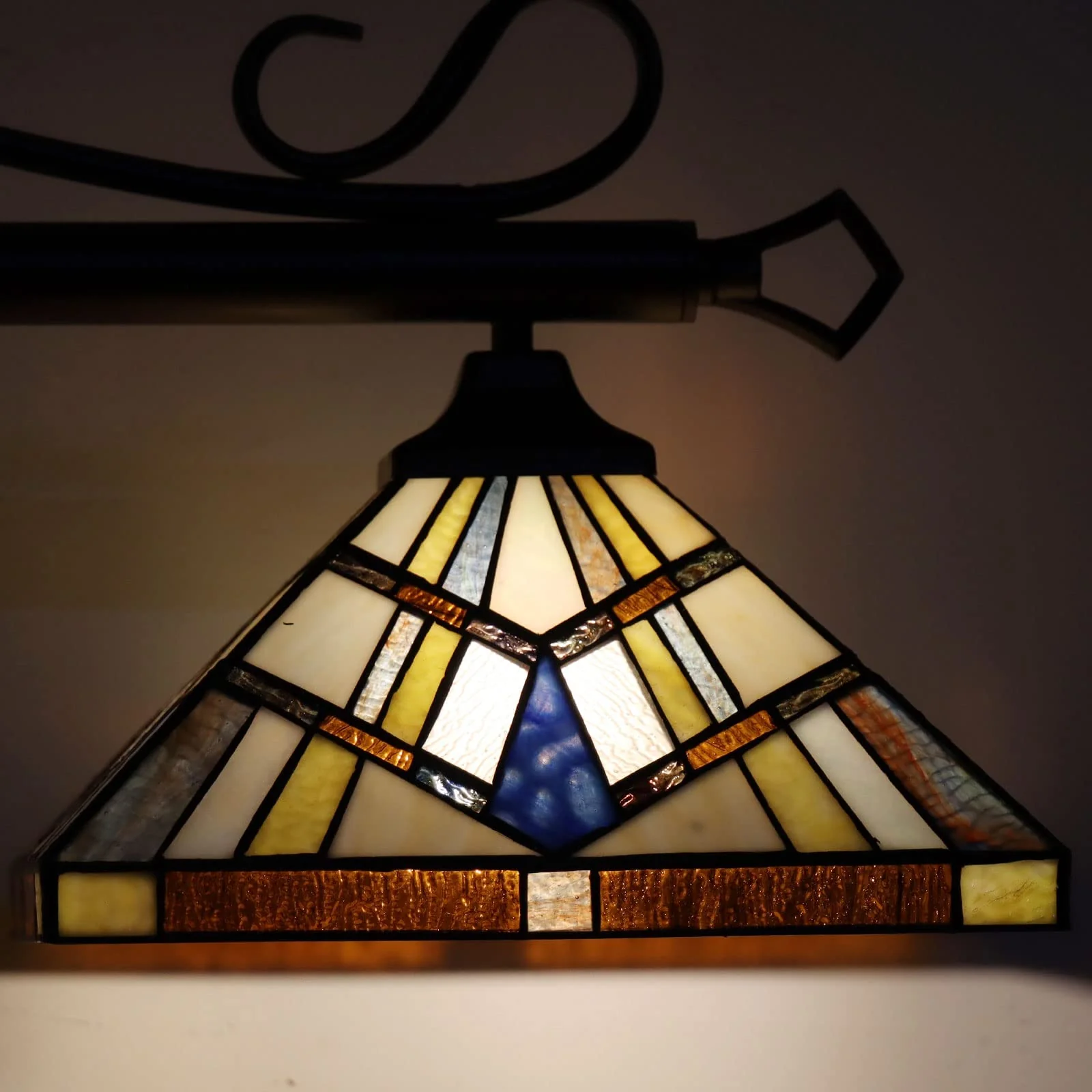 Capulina Tiffany Pool Table Lights 3-Light - Image 4