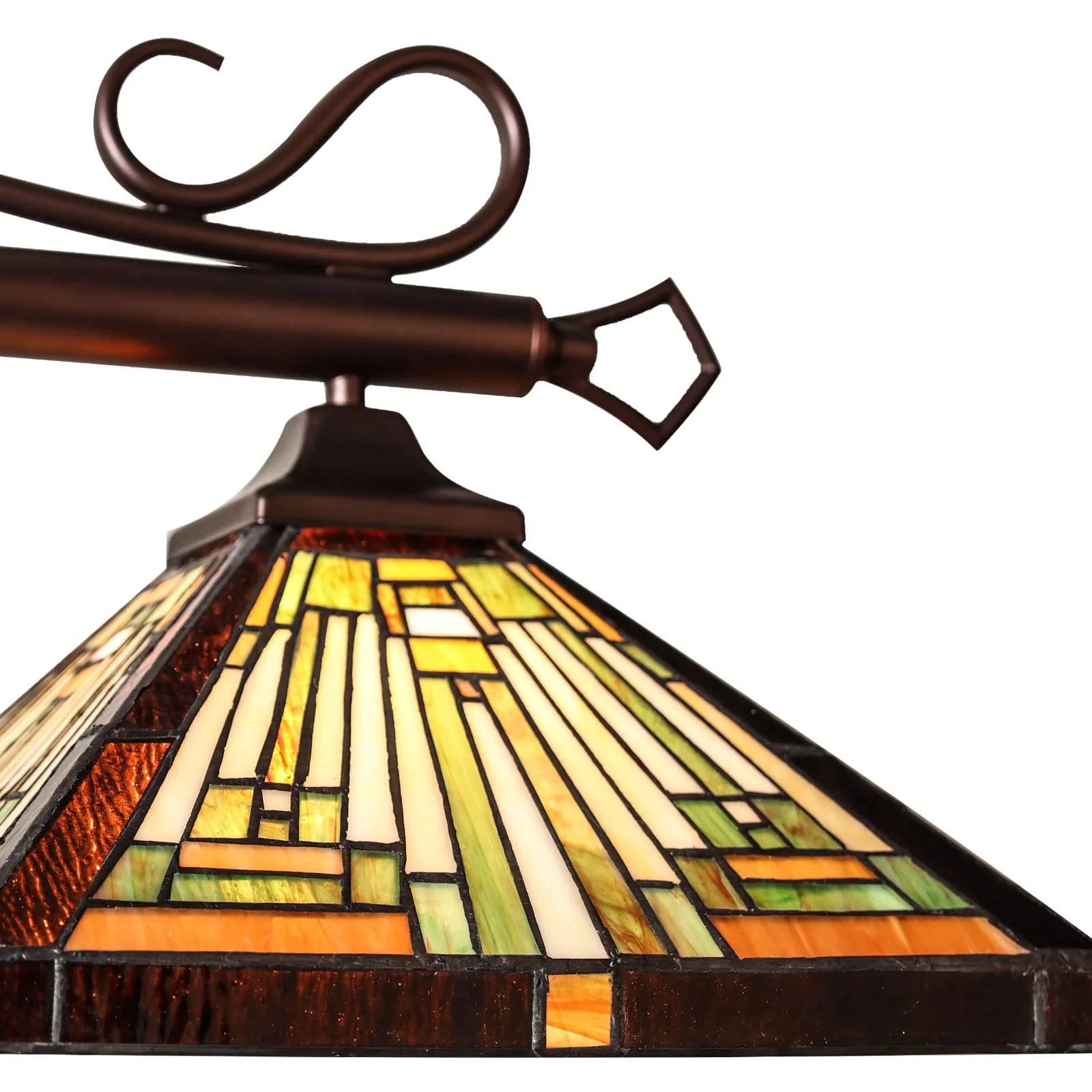 Capulina Tiffany Pool Table Lights 3-Light Pendant Light - Image 4