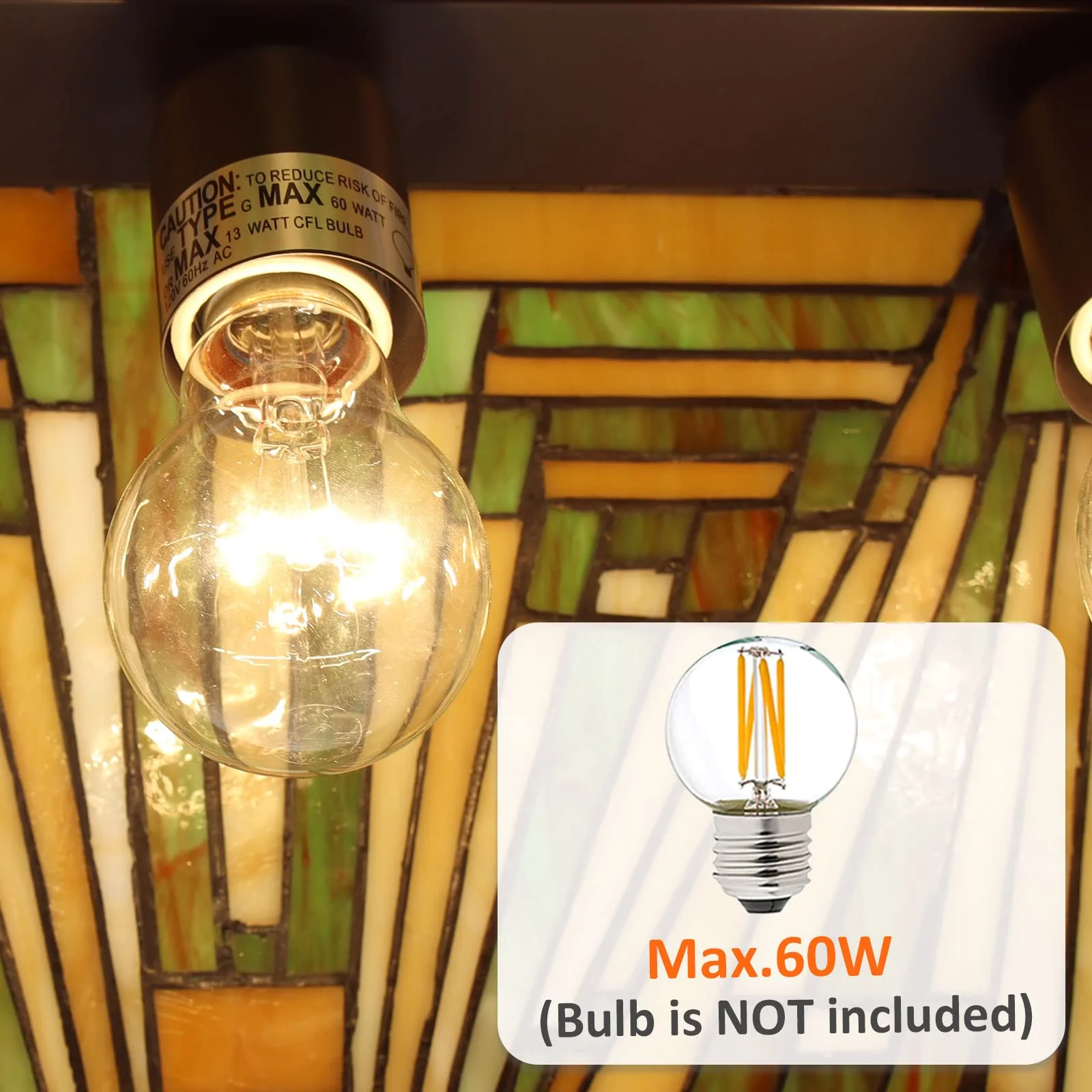 Capulina Tiffany Pool Table Lights Pendant - Image 5
