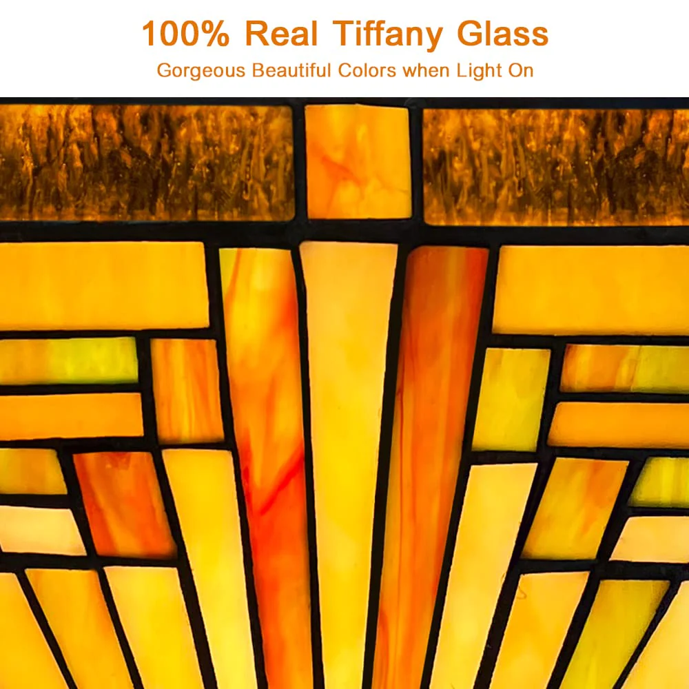 Capulina Tiffany Wall Sconces Stained Glass Vintage Style Wall Light - Image 6