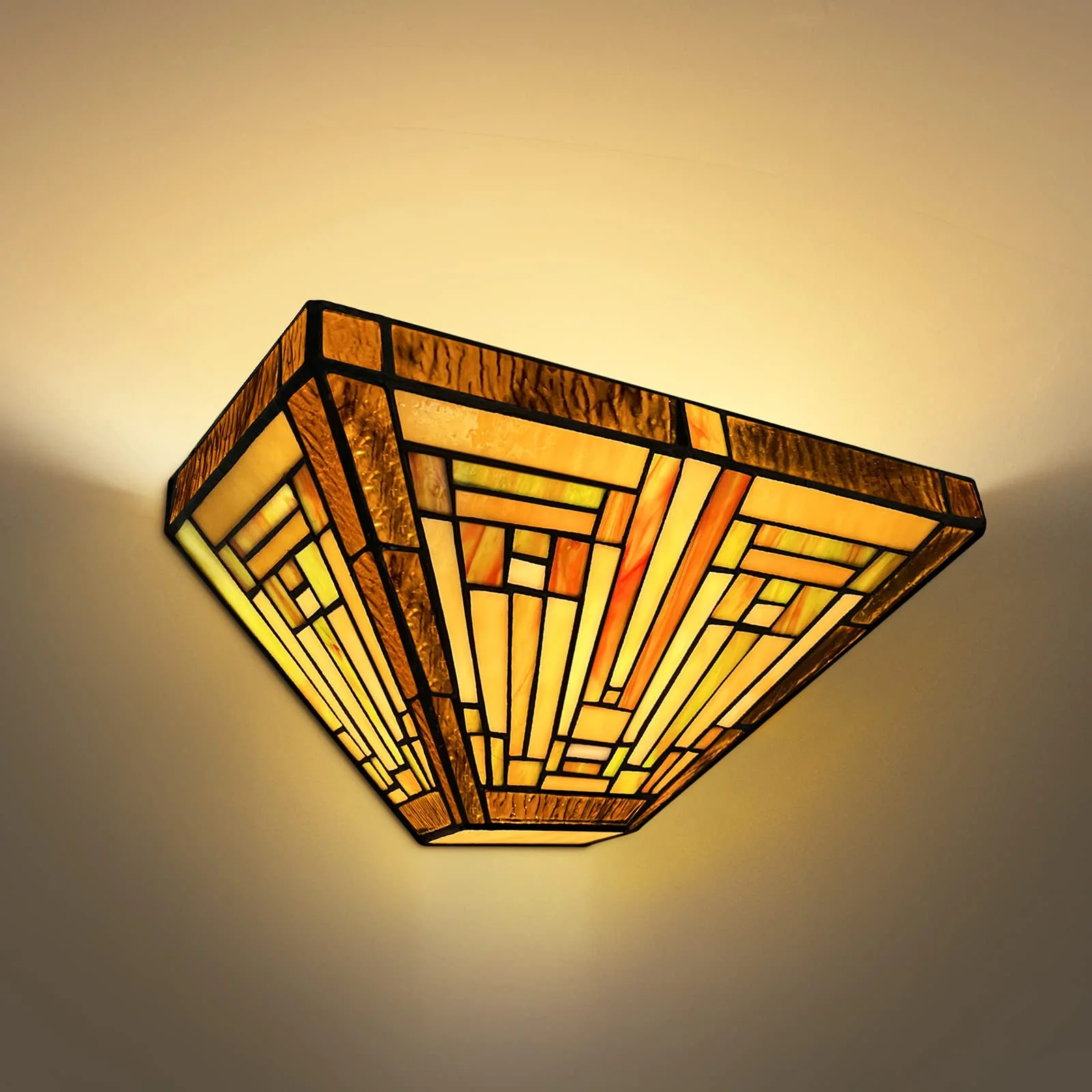 Capulina Tiffany Wall Sconces Stained Glass Vintage Style Wall Light - Image 9