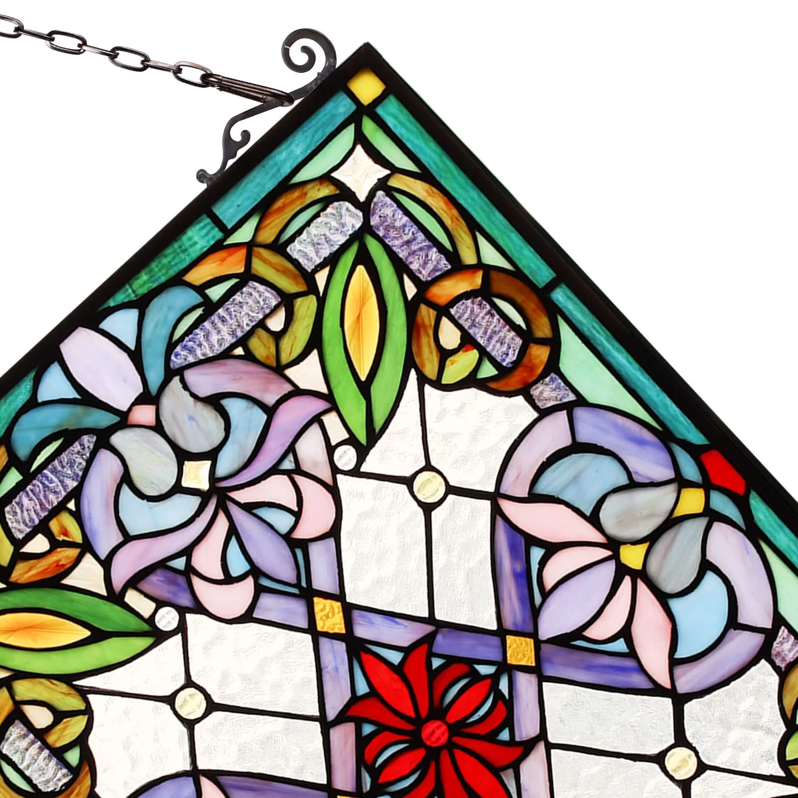 Capulina Victorian Style Stained Glass Window Hangings - Image 5
