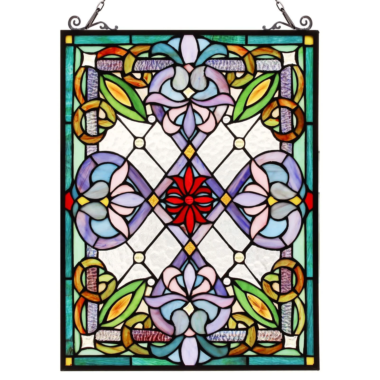 Capulina Victorian Style Stained Glass Window Hangings - Image 8